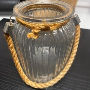 Gray and Brown Vase with Rustic Accents